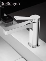 Смеситель для раковины BelBagno ALBANO-LVM-CRM-W0 230мм, однозахватный, без донного клапана, хром — изображение 5