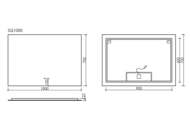 ������� ��� ������ ������� SANCOS Square 2.0 1000�700 led ��������� 2700K/4000K/5000K SQ2.1000