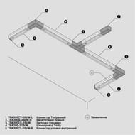 ��������� �-�������� ����� Maytoni Trinity (�������) TRA005CT-31B-L ������, IP20, ������
