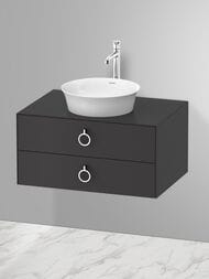 ����� ��� �������� Duravit White Tulip 800�408�550��, ���������, 2 �����, ����: ������ WT499005858