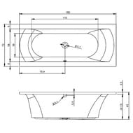 ����� ��������� RIHO LIMA 160�70 ��� ������������, �������������