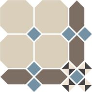 Керамогранитная плитка Top Cer Paris Stand. (247х247) коричневая+бежевая+синяя (кв.м)