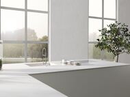 Керамогранитная плитка LAMINAM Calce Bianco (1000х3000х3,5) бетон, белая LAMF006385 (кв.м.)