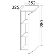 ����� ��������� Burgbad Badu 352�980�325 ������, 1 ������, ��� ����� UHDZ035RF5297G0196