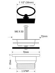   McAlpine (.  D-70)  ,  1 1/4" MRWW2