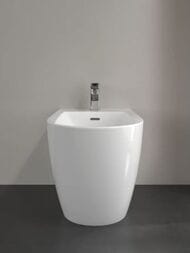 Биде напольное Villeroy & Boch Subway 3.0 44710001 (370х600х400) отверстие для смесителя, белый