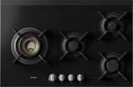 Газовая варочная панель ASKO HG8843BGB1 (794х45х522) 4 конфорки (1 вок), черное стекло