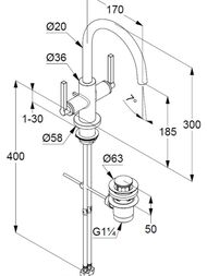 ��������� KLUDI Nova Fonte Puristic ��� �����������, �������������, ���� 201180515