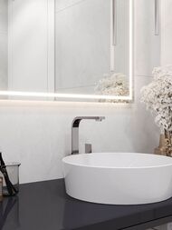 Керамогранитная плитка Laparet Horison Blanco (600х1200х9,4) матовый карвинг, светло-серая (кв.м.) — изображение 4
