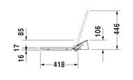 Сиденье с душем DURAVIT SensoWash Slim 3 режима, микролифт, с пду 611000002304300