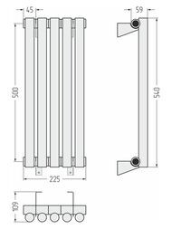 ������� �����-1 ������ �������� 500�225 (5 ����) �����, ������. ����., 1/2", 12-0301-5005