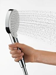 Душевая система Hansgrohe Vernis Shape 26098000 1jet термостат для ванны, EcoSmart, верх/руч.душ, хр — изображение 2