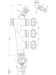 �������������� ������� McAlpine (3 ����� �� 40��, 2 �������� ��� ���. ����., ����� 1 1/2") HCT-3-WM