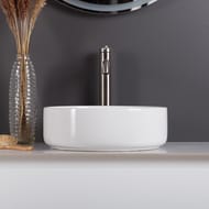 Раковина накладная BelBagno (360х360х120) круглая, без отверстия под смеситель, белая BB1357