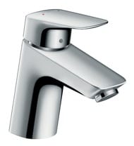 Смеситель Hansgrohe Logis 71071000 для умывальника, низкий фиксированный излив, без донного клапана