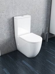 Унитаз-компакт toHit Sails Compact, бесшумный, безободковый, сиденье с микролифтом, белый, 660x365x860, TH03-010501