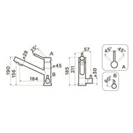 Смеситель для мойки Omoikiri Tonami-BL Tetogranit  черный (4994058)