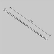 ���������� Maytoni Points (������) C101CL-L1000-24W3-6K-BS ��� ������� ��������� Axity 3000/6000� 24�� 36�, IP20, ������