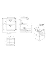 ����� ��� ���������� Cersanit MELAR 50 (680�476�397��.) �����,   64127