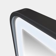 Зеркало IDDIS Cloud (602х702) с подсветкой, подогрев, сенсор, сталь черная матовая CLO6000i98