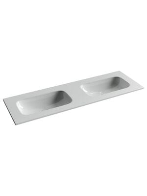 Раковина накладная Ceramicanova Grace 1410х460х137 2 чаши,без отверстия под смеситель,белый CN7022wx