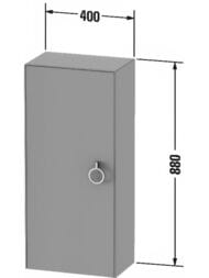 ������� Duravit White Tulip 880�400�240 ���������, 1 ������, 2 �����, �����, ������ ��. WT1323LH1H1