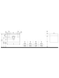 ����� ��� �������� Duravit D-Neo (625x584x452��) ���������, �������-����� ������� DE4376004070000