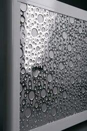 Экран под ванну A-SCREEN Bubble silver 1500х500-570 серый профиль, 2 дверцы