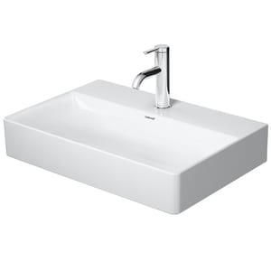 Умывальник Duravit DuraSquare 600х400 отверстие под смеситель, без перелива 2356600041