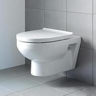 Унитаз подвесной Duravit  1 365х540х350мм, безободковый, сиденье с микролифтом, белый 45620900A1