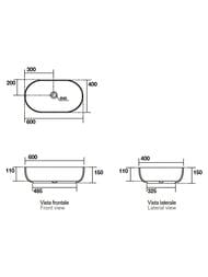 �������� ��������� Kerasan Nolita 534330 600�400�150 ��� ��������, ��� ���. ��� ���������, ����� �������