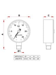  Far, 0-10 , 1/4", D63, .. (.),   FA 2500 R10