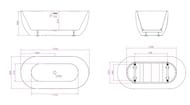 Ванна акриловая BelBagno BB70-1700 (1700х800х600) свободностоящая