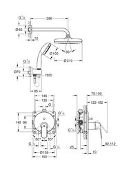 ������� ������� Grohe EuroSmart Cosmopolitan 25219001 7 � 1: ���������+������� �����, ������� ���, �����, ���������, �����