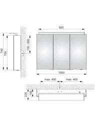 �������-���� Keuco Royal L1 1000�742�150 ���������, ������, �������, ����� ��� ������� 13604171302