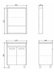 ����� � ��������� COMFORTY �����-60 (500�870�400) ���������, ����� ������ 00-00008849