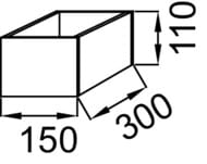 ����� �� ������� ����� Jacob Delafon Odeon Rive Gauche (150�300�110) EB1582-P11