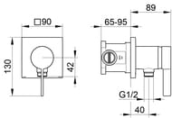 ��������� Keuco IXMO Solo ������������, ��� ����, �������������, � �����. ������, ���� 59552 019522