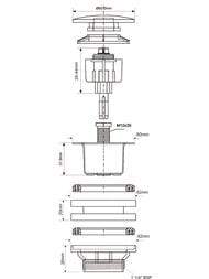   McAlpine ""-. ( D-60)  1 1/4",  CWP60-SS