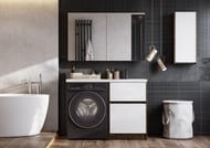 Тумба под раковину AQUATON Лондри 60 1A266901LHDR0 570x496x882 для ст.маш., дуб рустика, без фасада
