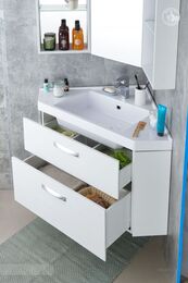 Раковина Aquaton Кантара 78 1A715331AN010 785x785x179мм из литьевого мрамора, угловая, белая