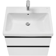 Тумба под раковину Roca Domi 60 (585x453x515) 2 ящика, белый глянец A857458806