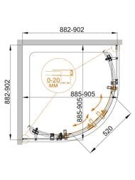 ������� ������ CEZARES STYLUS (882-902�882-902�1950) O-M-R-2-90-C-Cr ������ ����� ����