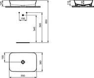 ���������� IPALYSS Ideal Standard (550�380�125) ���������, ��� ��������, ���� powder E2076X8