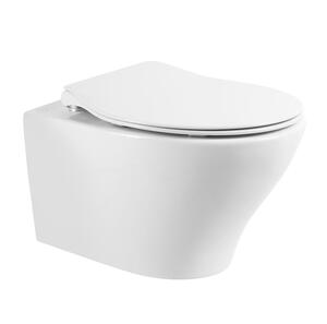 Унитаз подвесной BelBagno Acqua BB340CHR 370х520х370 безободковый, крепления, белый