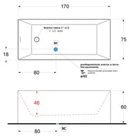 ����� ��������� Gruppo Treesse Ilia V375BO 1700�750�600 ���������������, ����-�������, ����� �������