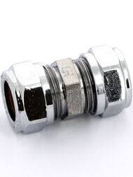 Муфта Tiemme для медной трубы, 22х22мм обжим, хром, арт. 1130179 (1101C222200CZ )