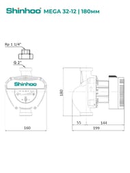   SHINHOO MEGA 32-12 1x230, G 2",  , 71121004
