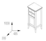 ����� Caprigo �������� bianco 485�1058�395 ������ 11160R-�031G