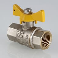 Кран шаровый для газа VALGAS 3/4"ВВ бабочка VT.277.N.05